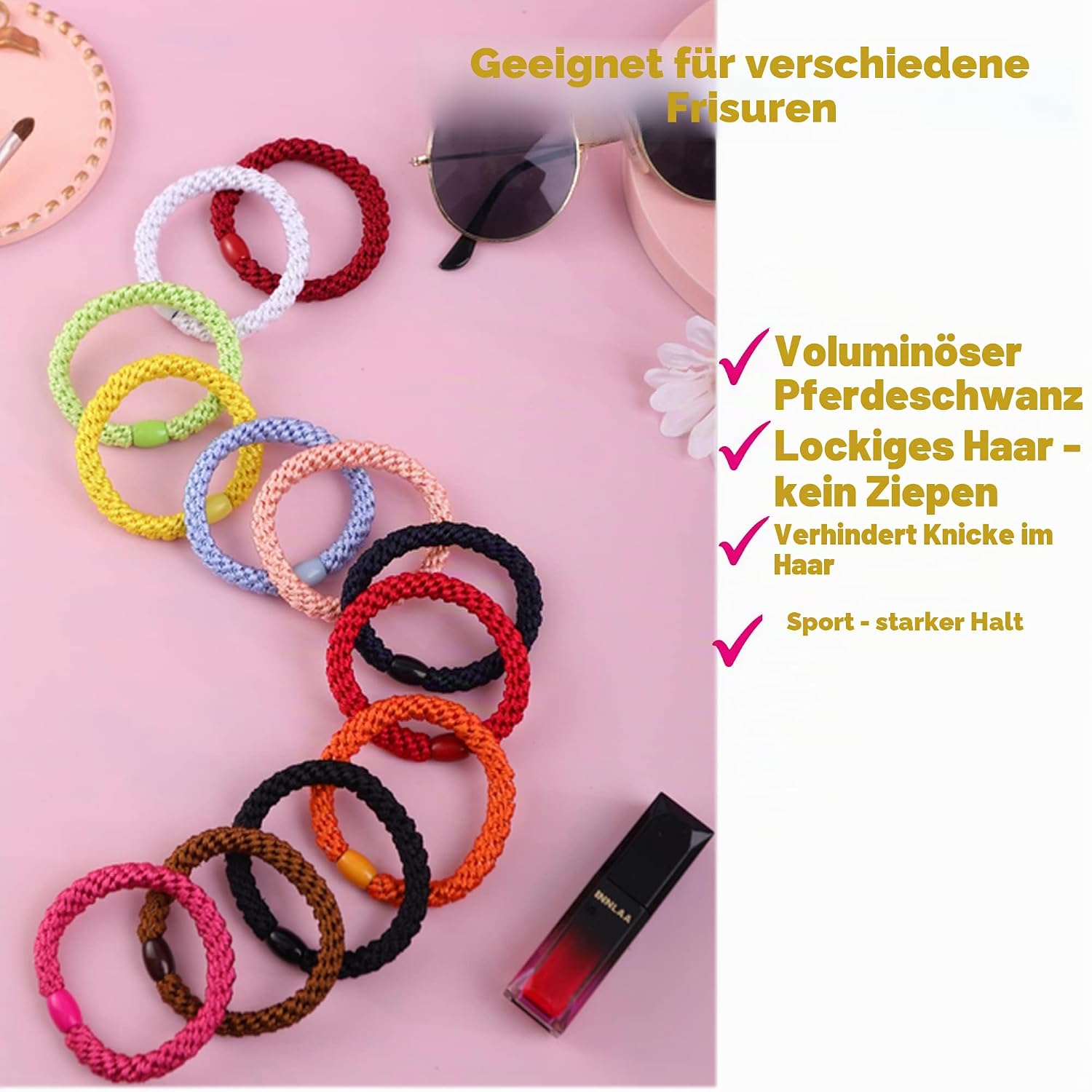 Thumbnail 2 de AXEN Elastische Haargummis 8 Stück