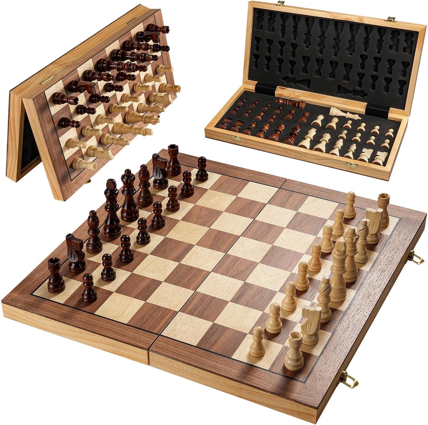 Detalle de Magnetic Chess Board Set 15 Inch Folding