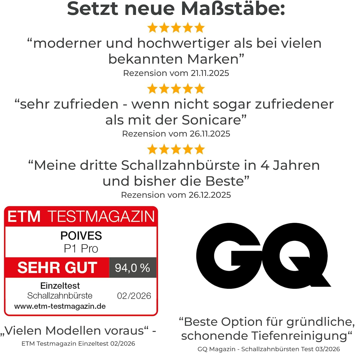 Thumbnail 1 de POIVES P1 Pro spazzolino sonico con sensore di pressione e fino a 110 giorni di autonomia