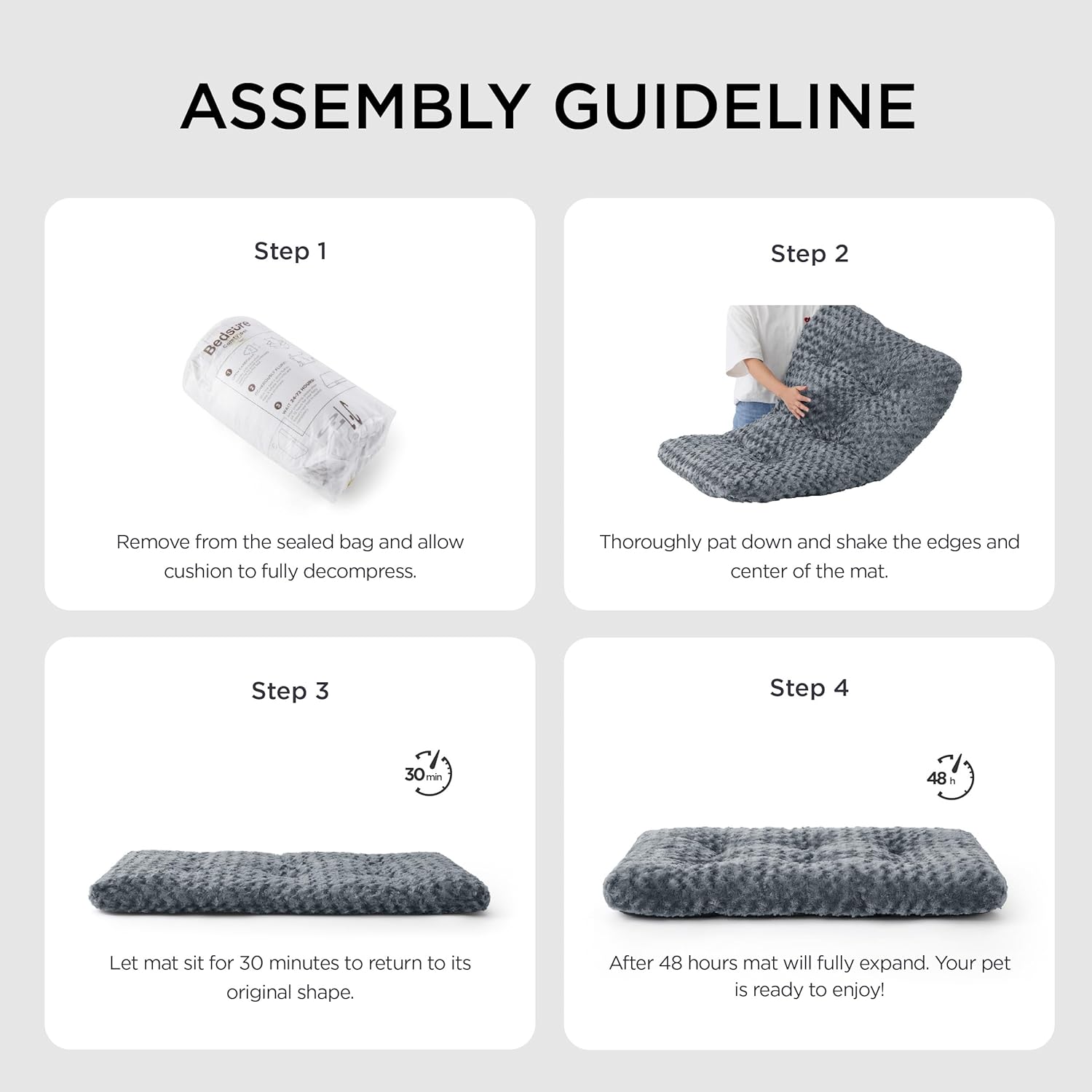 Thumbnail 6 de BEDSURE Hundebett Grosse Hunde 89x58x7 cm