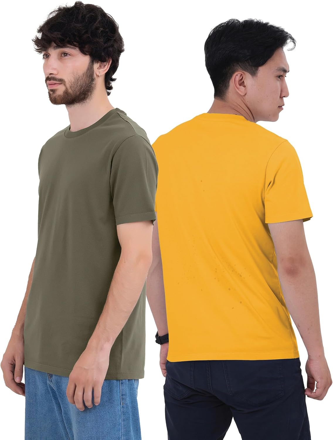 Thumbnail 2 de 6 Pack T Shirts for Men UK 100% Cotton – SoftSpun Premium Plain Crew Neck Multipack