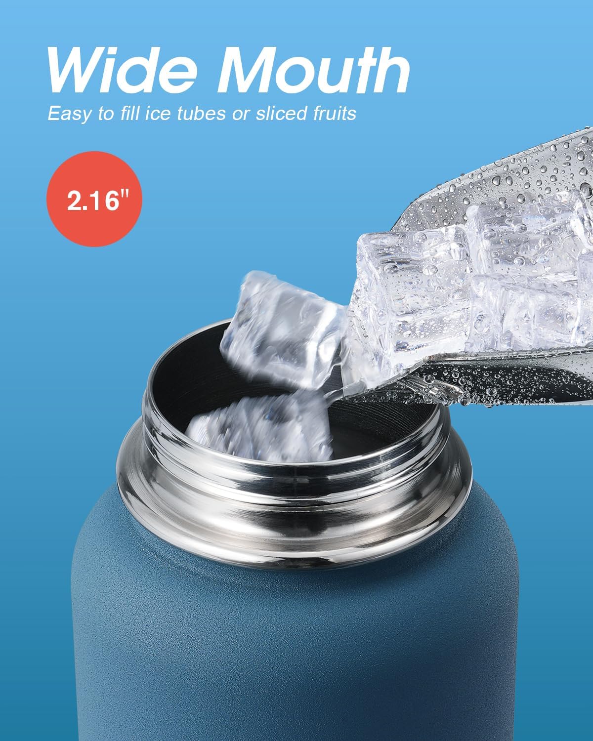 Detalle 2 de Coolflask Water Bottle 40 oz Insulated