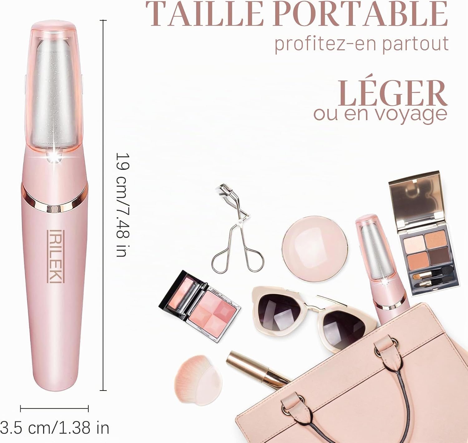 Detalle 2 de Dissolvant de callosités électriques pour les pieds rechargeable avec 2 têtes