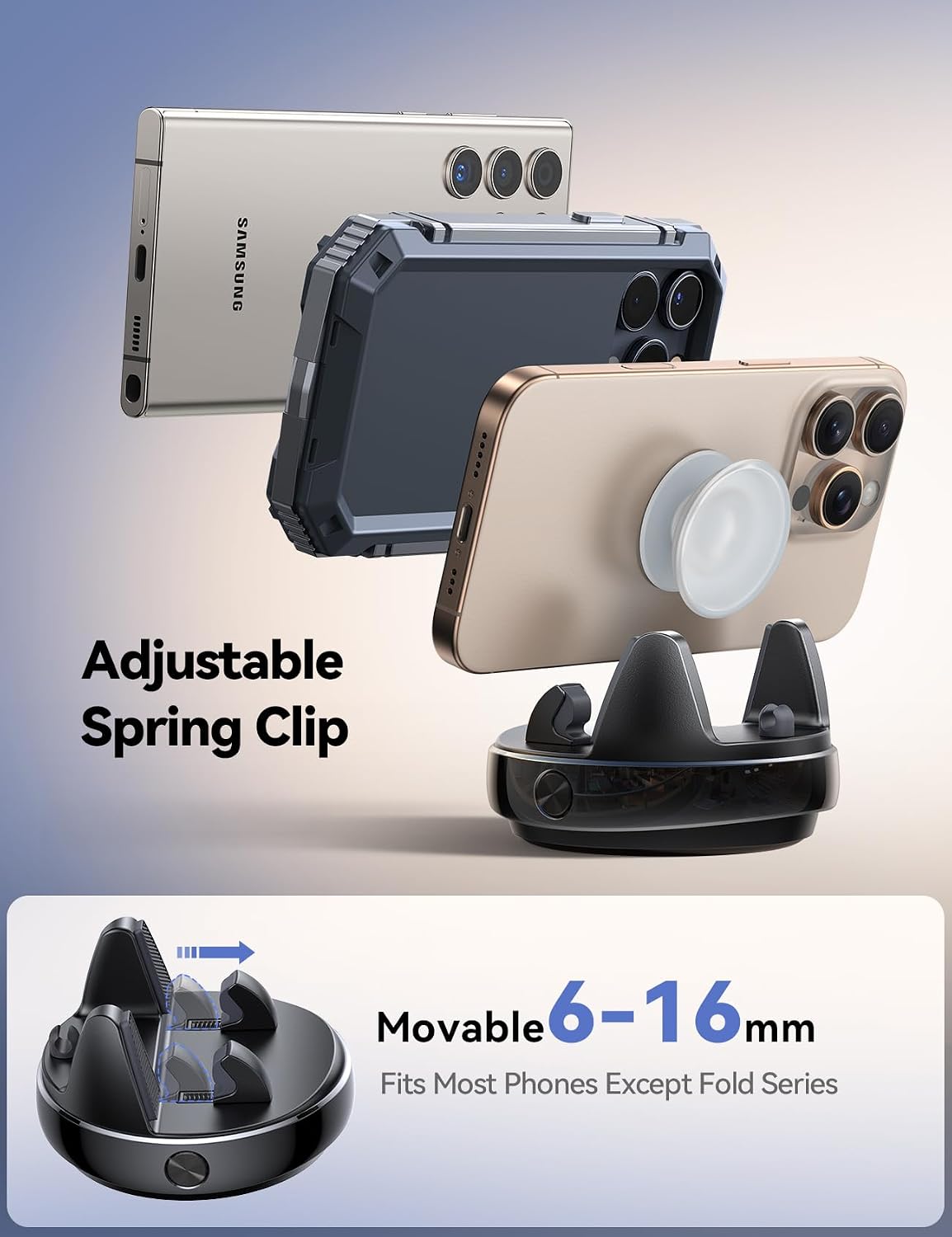 Thumbnail 2 de JOYROOM 360° Car Phone Holder Mount with Anti-Sun Glare Adjustments