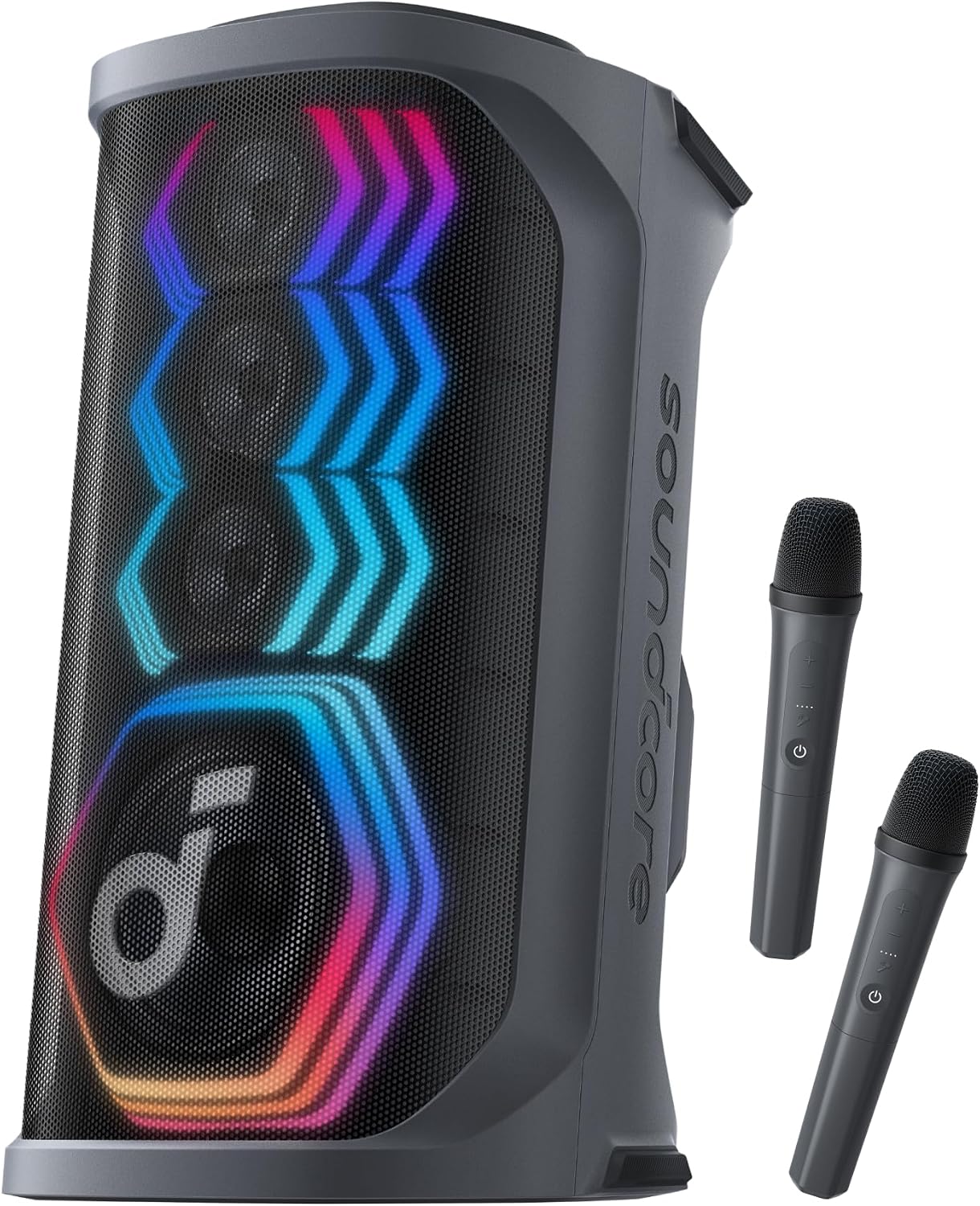 Detalle de Soundcore Rave 3S A31A3 AI Party Speaker, 200W Stereo Sound & Karaoke