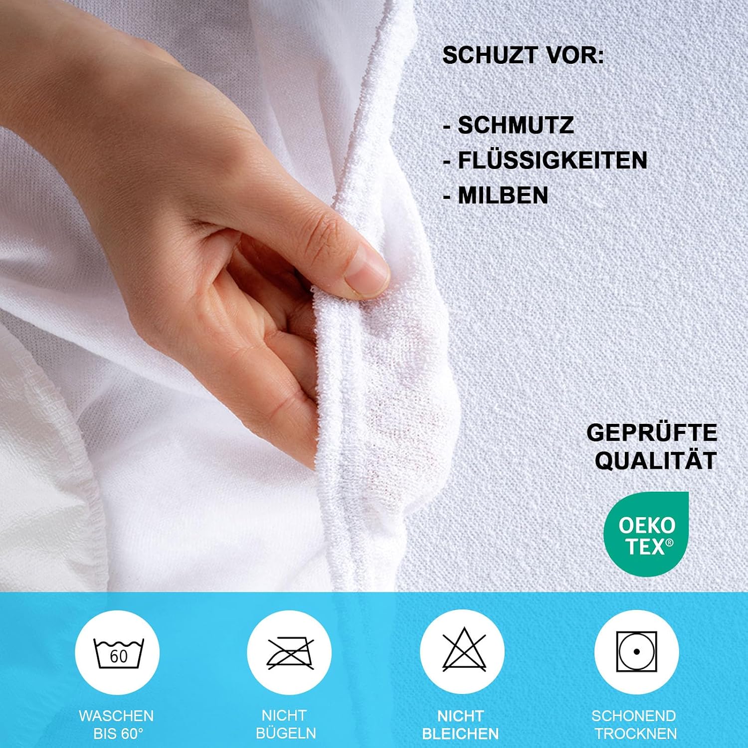 Thumbnail 5 de Buymax Matratzenschoner 100 x 200 cm wasserdicht