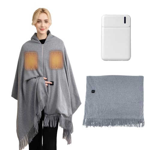Detalle de JYQOQH USB Heated Blanket with Zipper, 200 x 70cm, 8 Heating Zones
