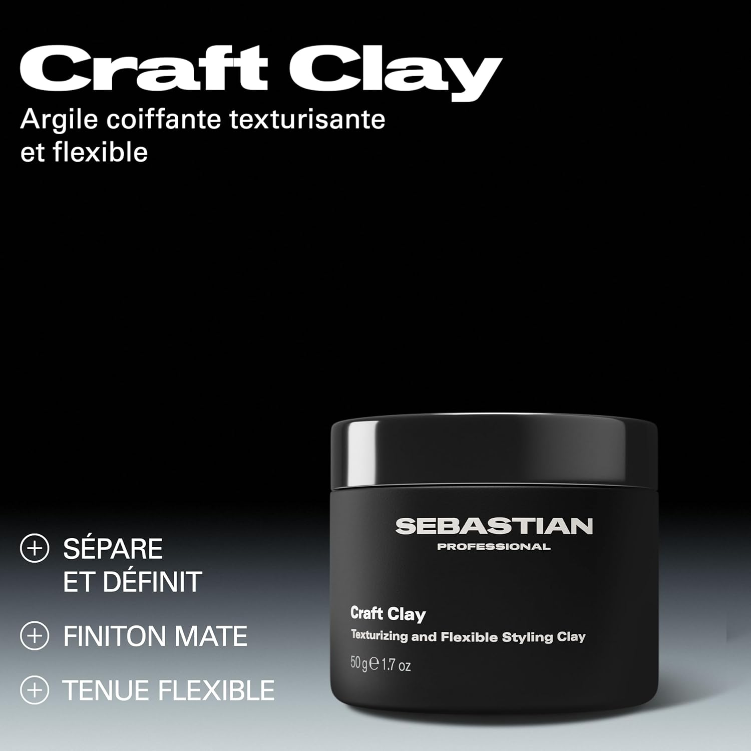 Thumbnail 1 de Sebastian Professional Craft Clay – gel coiffant à l’argile texturisante professionnel (50 g)