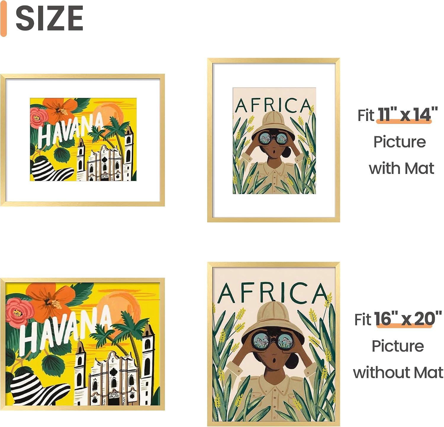 Detalle de upsimples Picture Frame, 16 x 20