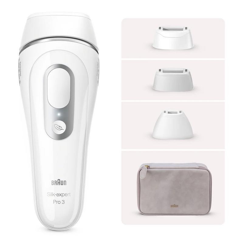 Detalle 2 de Braun Silk-expert Pro 3 PL3230 depiladora IPL blanca con funda y 3 cabezales