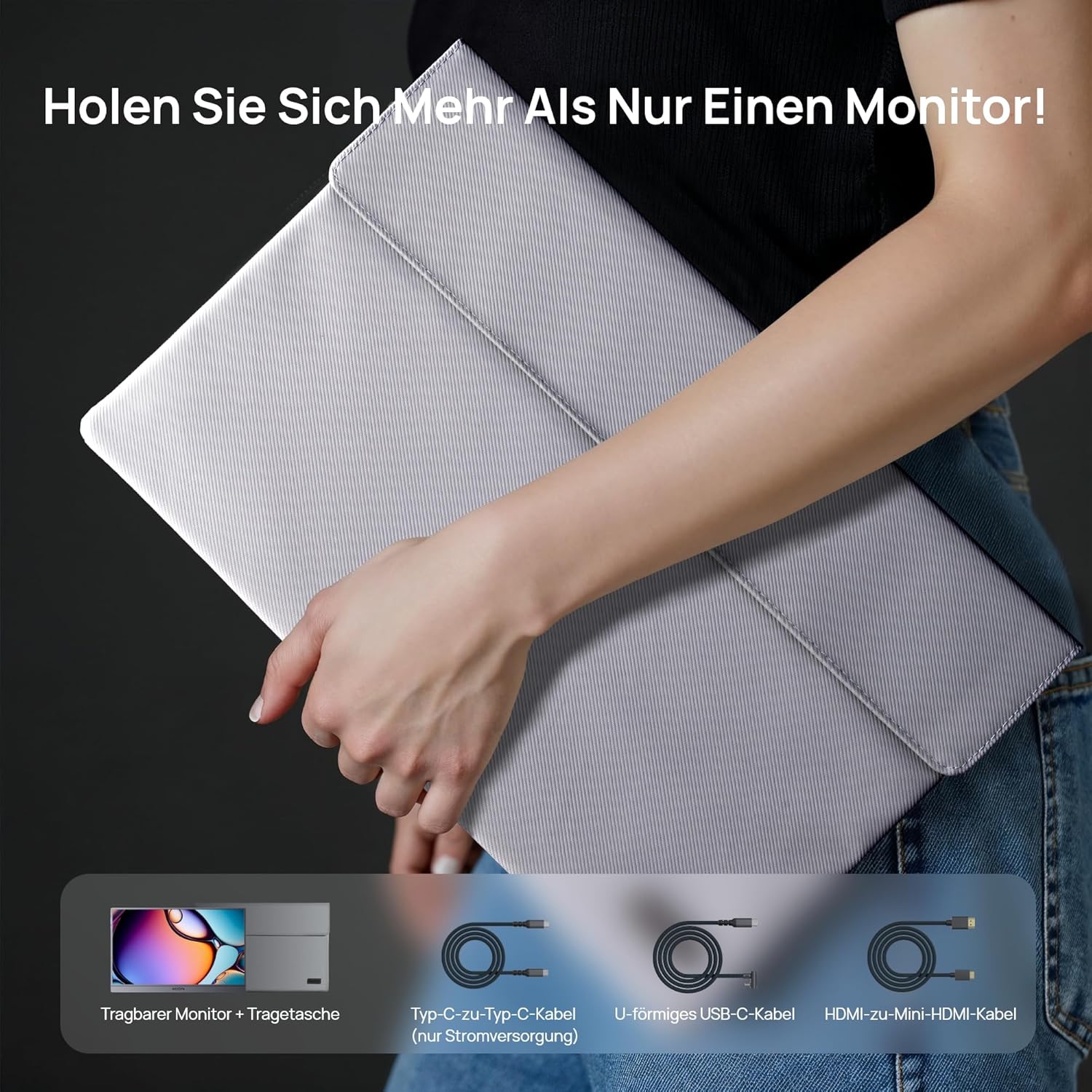 Thumbnail 4 de ARZOPA Z3FC 16,1" Portable 2,5K Gaming-Monitor