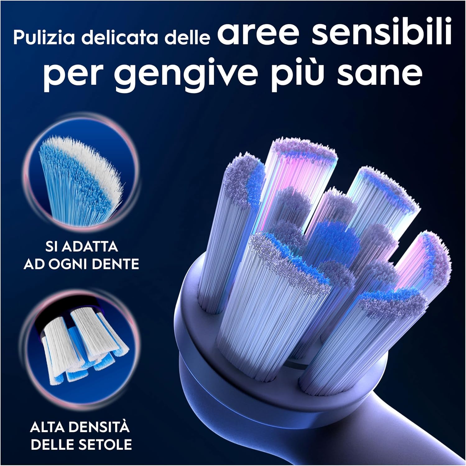 Detalle de Oral-B iO Gentle Care 4 testine per gengive sensibili