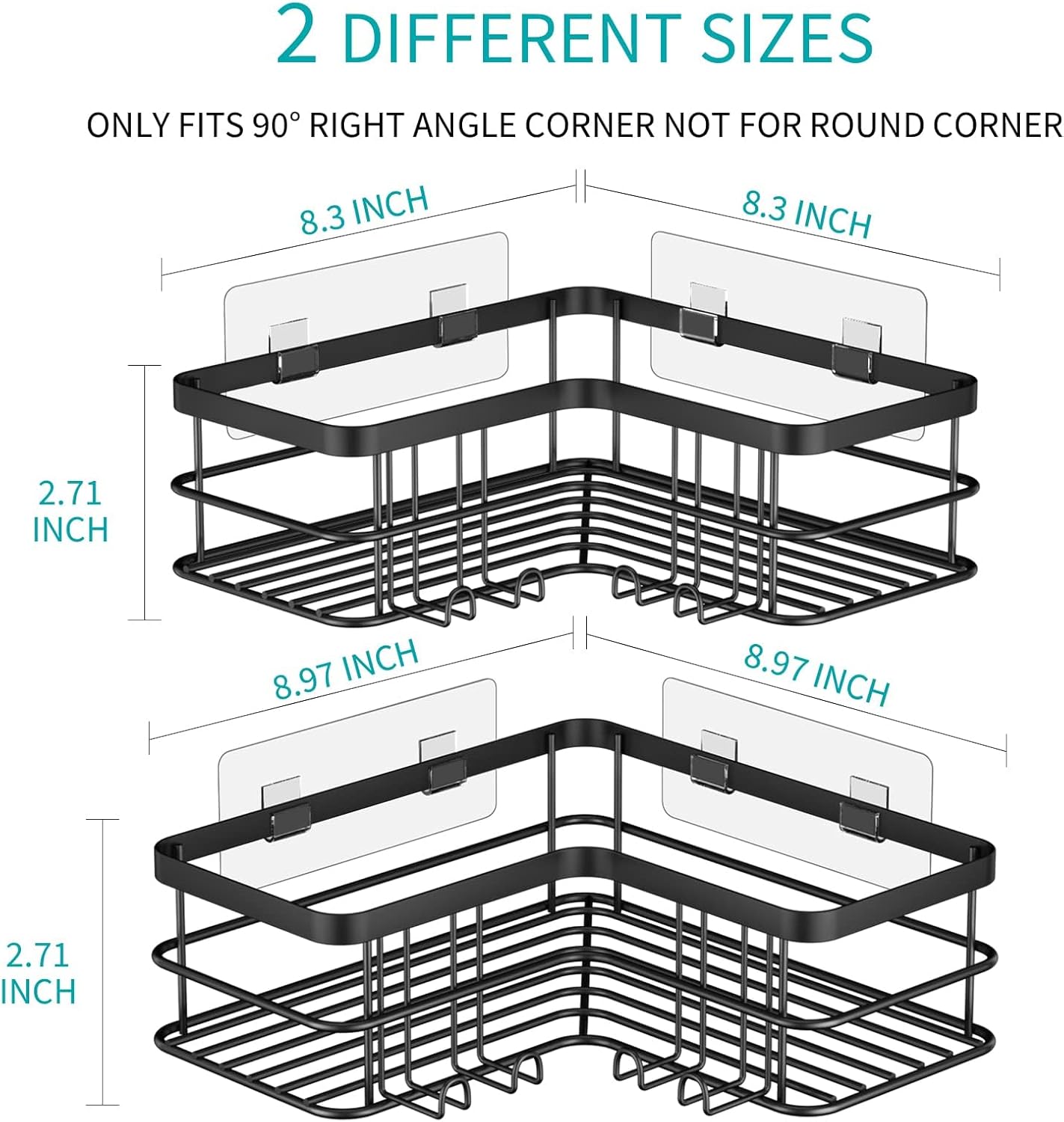 Thumbnail 1 de Yazoni Corner Shower Caddy 30 lb