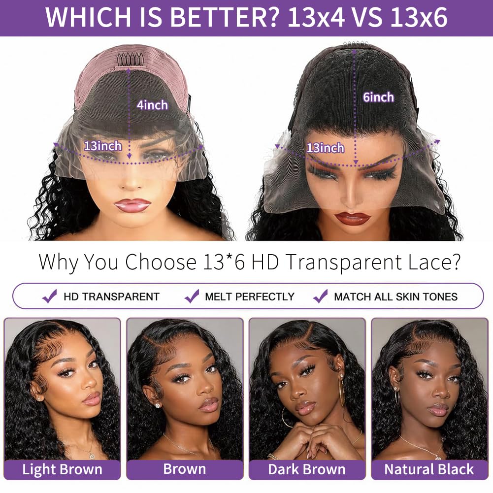 Thumbnail 5 de Human Hair Deep Wave Wig, 30 Inch
