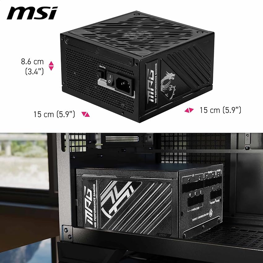 Thumbnail 5 de MSI MPG A1250GS 1250 W Fuente ATX 3.1 con PCIe 5.1