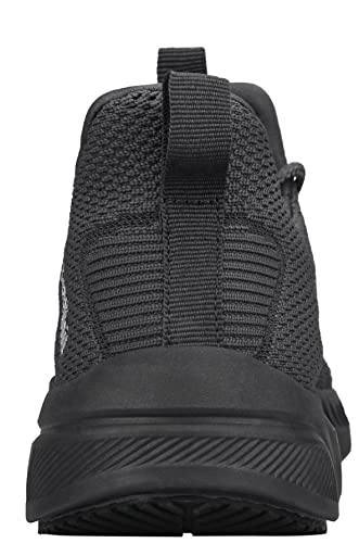Detalle 2 de Feethit Zapatillas running para hombre gris oscuro (44) – comodidad y amortiguación para entrenos