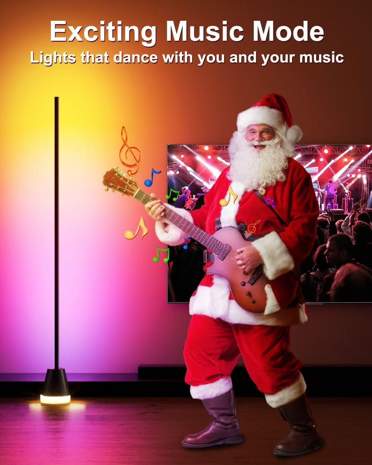 Detalle 2 de Keepsmile Smart RGB Corner Floor Lamp 172 LEDs ๐