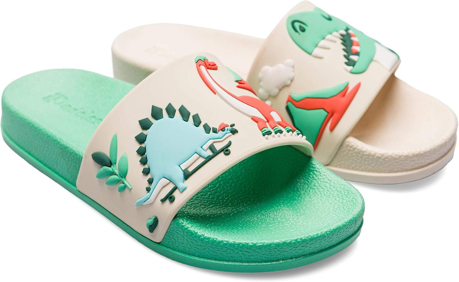 Detalle de Dedoles Badeschuhe & Hausschuhe Damen Herren Kinder – bunte, bequeme Slides mit lustigen Motiven