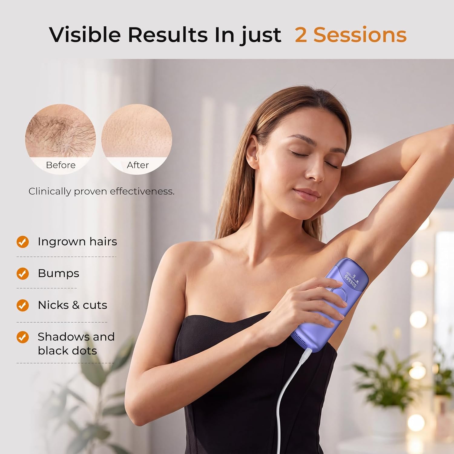 Detalle 2 de Ubroo IPL Hair Removal Device 41°F Ice Cooling