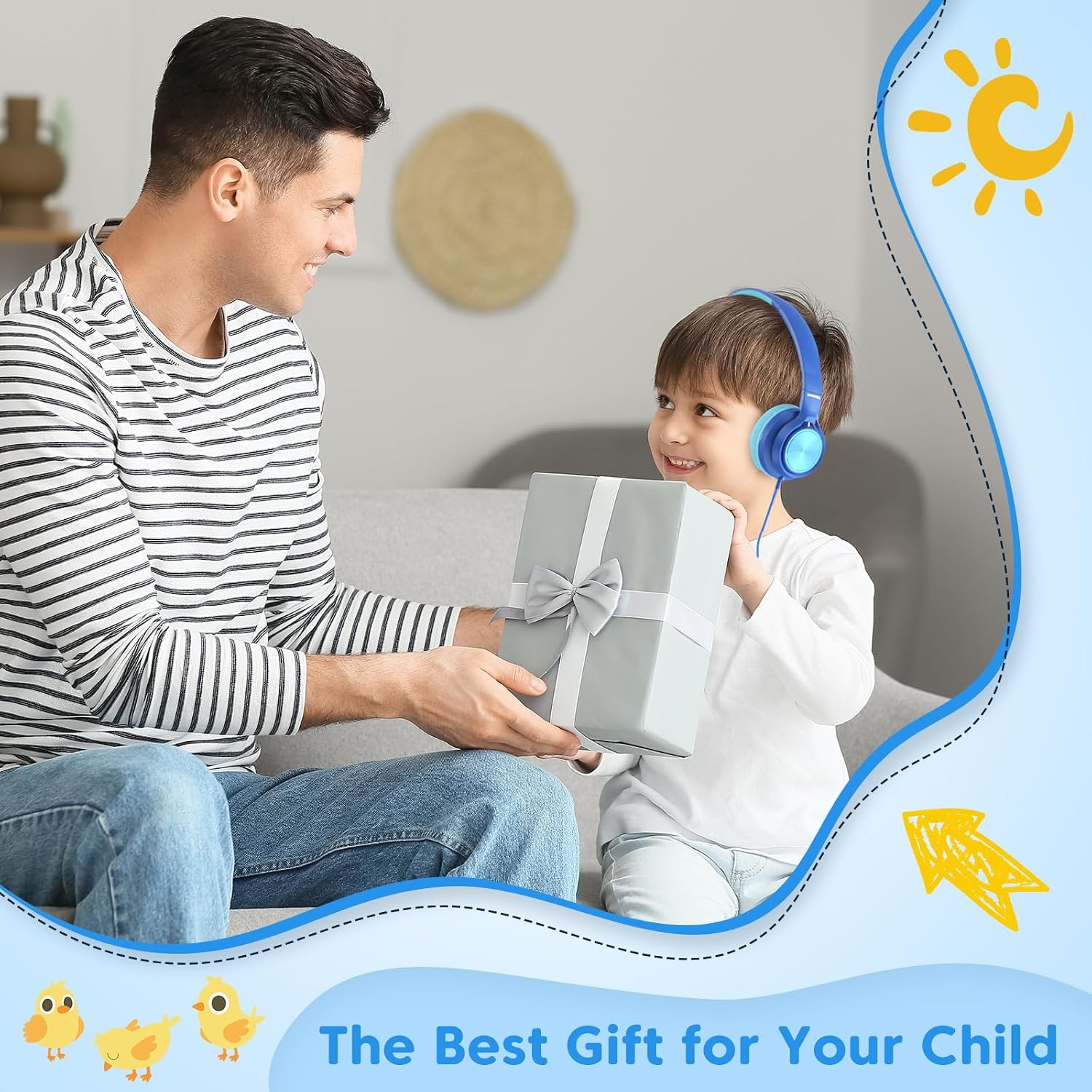 Thumbnail 6 de INFURTURE Kids Headphones (USB‑C / 3.5mm) with Mic, 94dB Volume Limit & Inline Controls