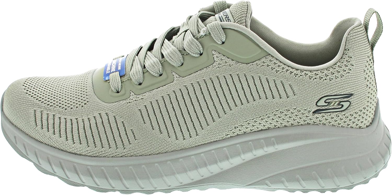 Detalle de Skechers Bobs Squad Chaos Face Off: sneaker Donna con tomaia in maglia ingegnerizzata e comfort memory foam