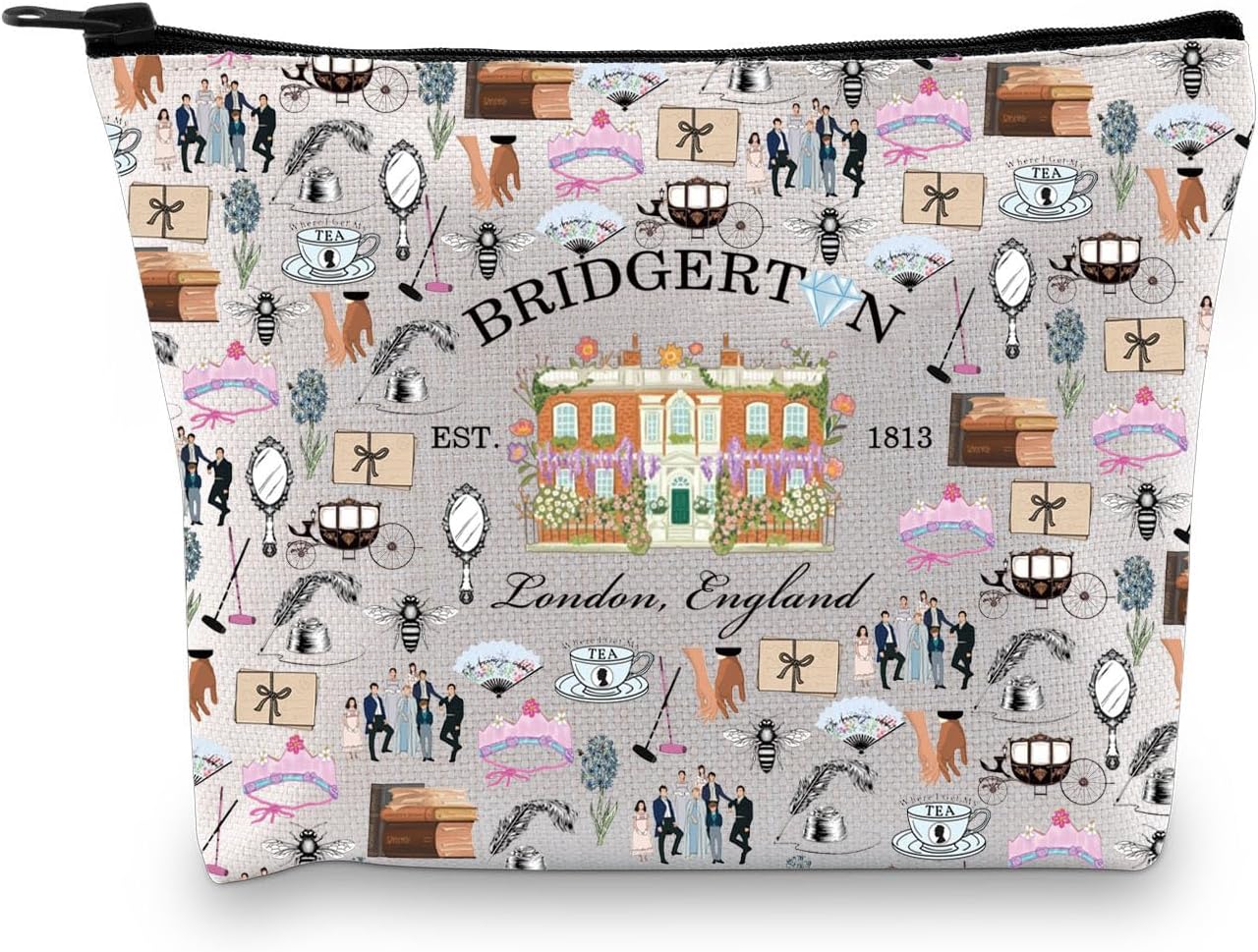 Thumbnail 6 de Regency TV Show Inspired Makeup Bag – Bookish Gift for Lovers of Bridgerton and More