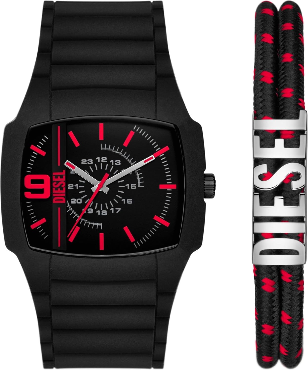 Thumbnail 6 de Diesel Cliffhanger Watch for Men – Quartz trois aiguilles, bracelet acier gris ou cuir