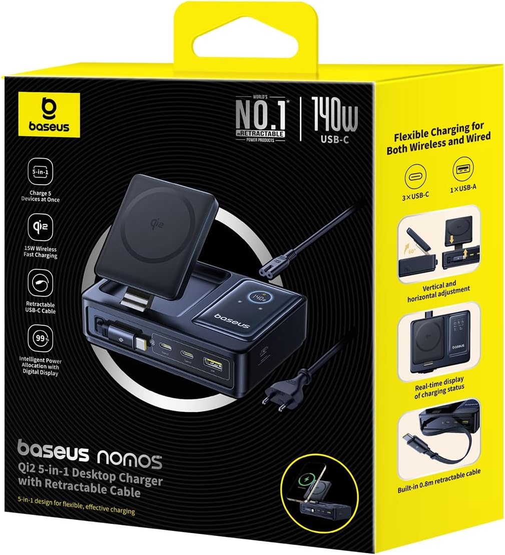Thumbnail 8 de Baseus NOMOS 5 en 1 Estación de Carga ⚡ 140W