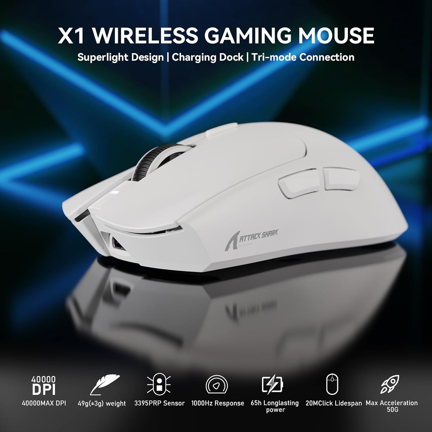 Detalle 2 de MAMBASNAKE X1 Souris Gaming légère
