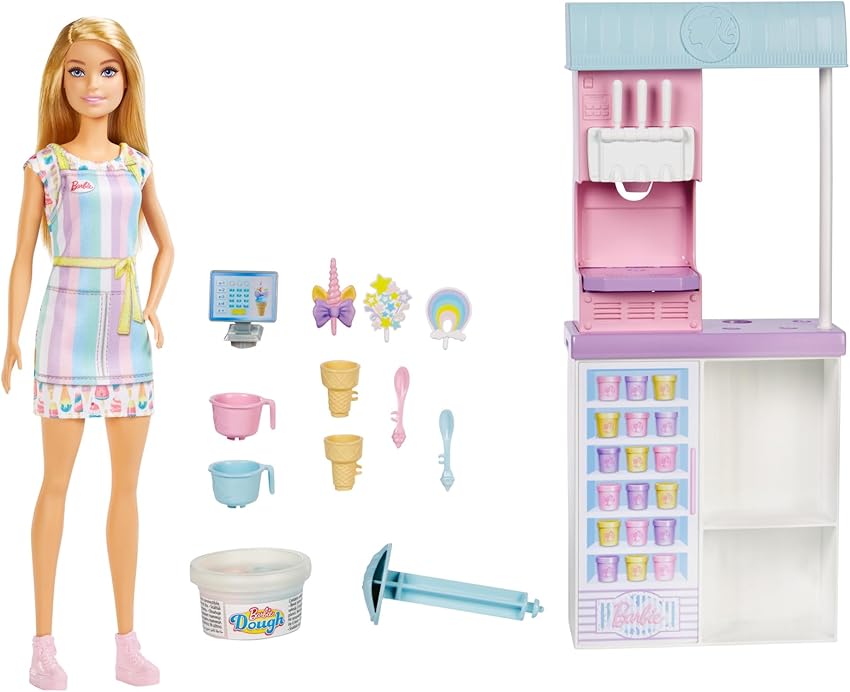 Detalle de Barbie HCN46 Juego de heladería 30,48 cm