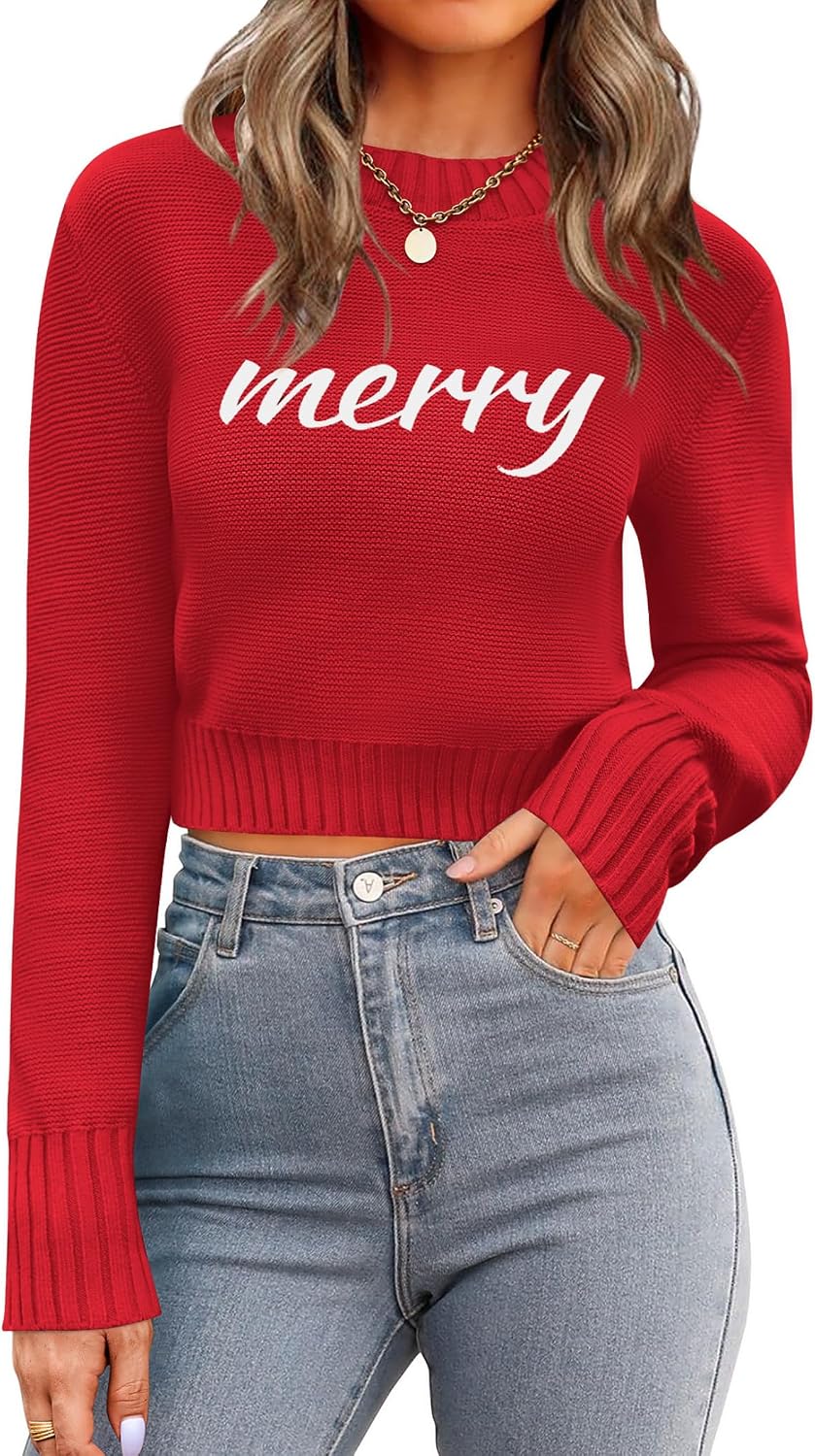 Thumbnail 5 de Zeagoo Round Neck Cropped Sweater for Women 2025