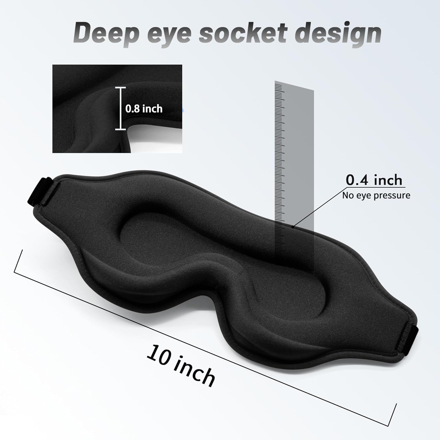 Thumbnail 2 de Albatross Health New England 3D-slaapmasker met verstelbare band en ademend traagschuim