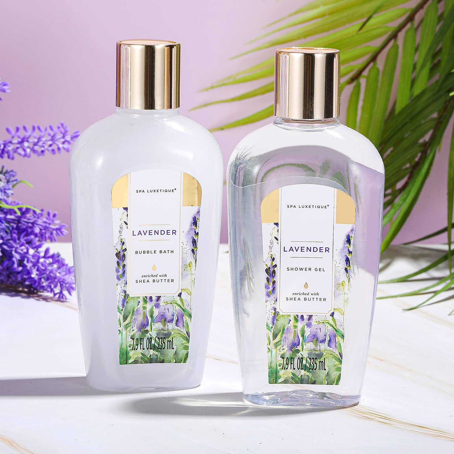 Detalle de SPA LUXETIQUE Geschenkset mit Lavendelduft (12-teilig) – Spa Natural für Freundin