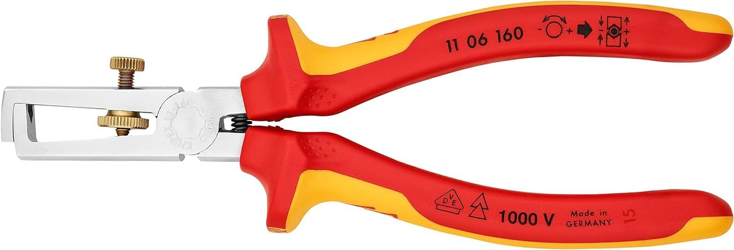 Thumbnail 2 de KNIPEX 11 06 160 SB Insulation Stripper with Opening Spring – Chrome-Plated, Multi-Component Grips