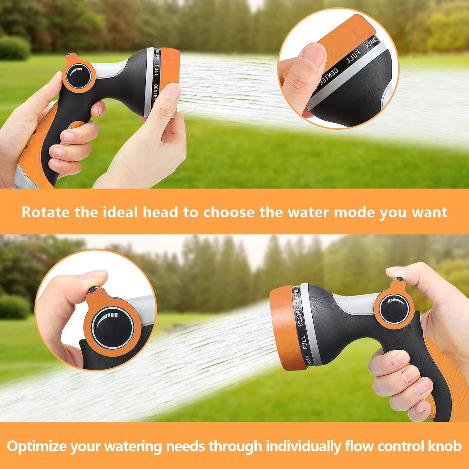 Detalle 1 de Mezere 10‑pattern Hose Spray Gun