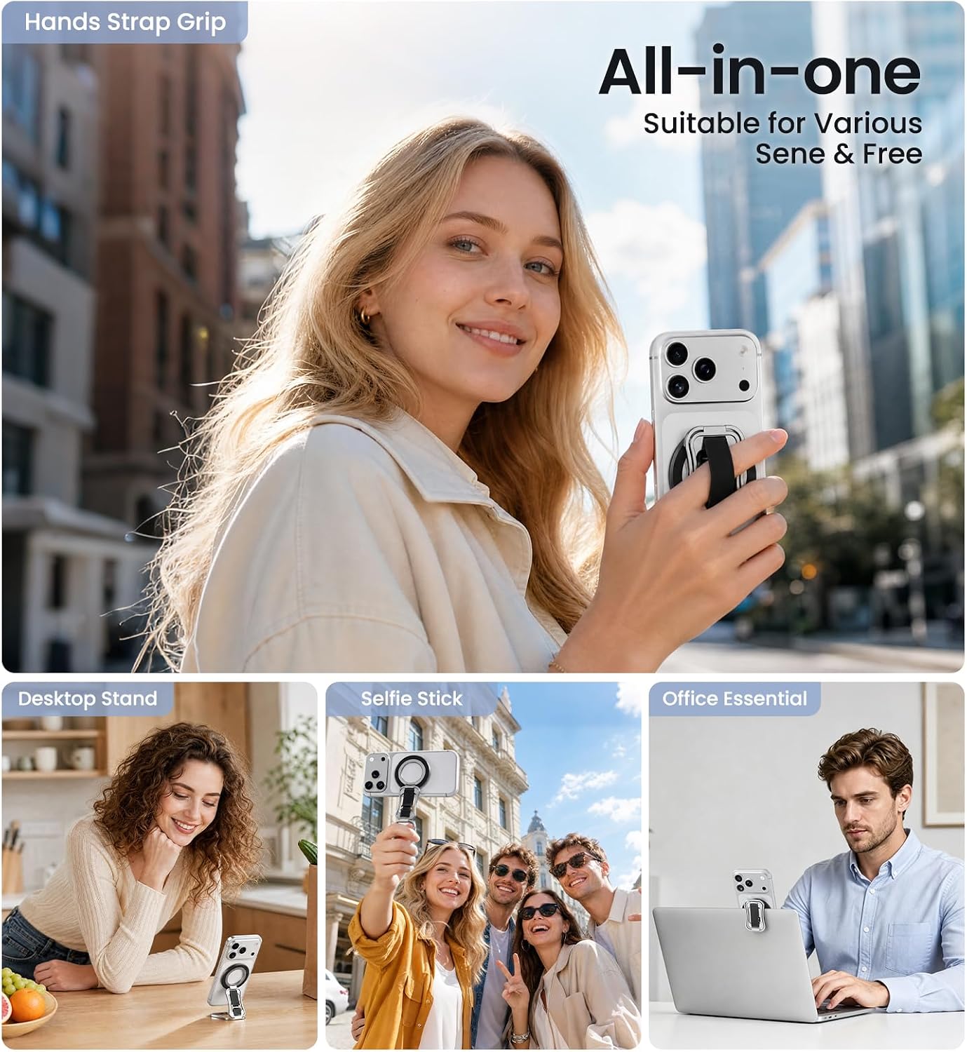 Detalle 1 de OANDYS Magnetic Phone Grip with 360° Rotation