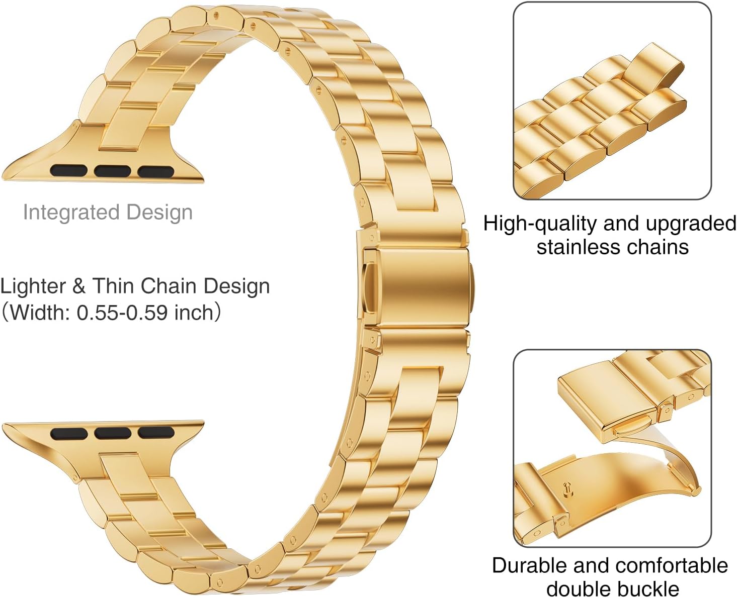 Thumbnail 2 de GEARYOU Slim Edelstahlarmband 41mm