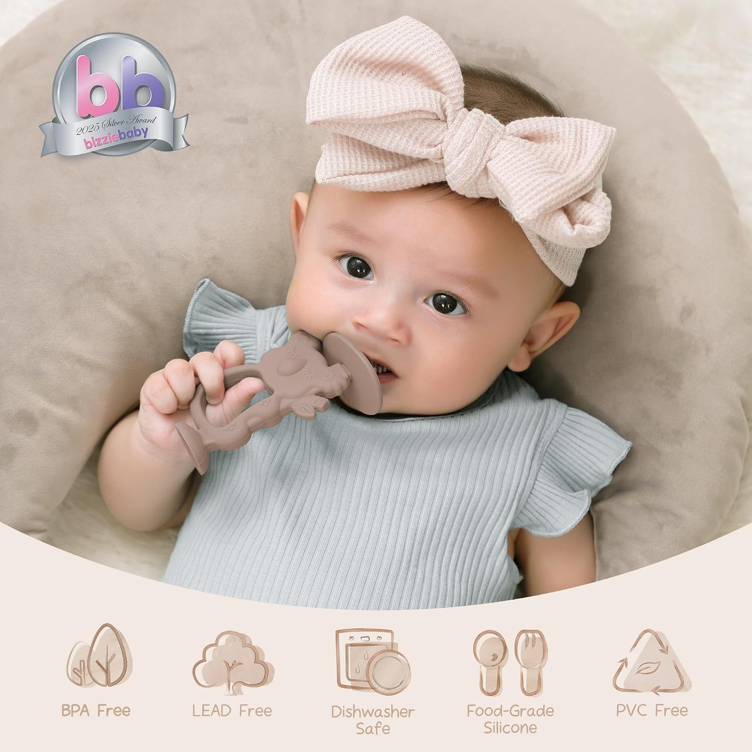 Detalle 2 de Moonkie 360° baby toothbrush 1pc koala