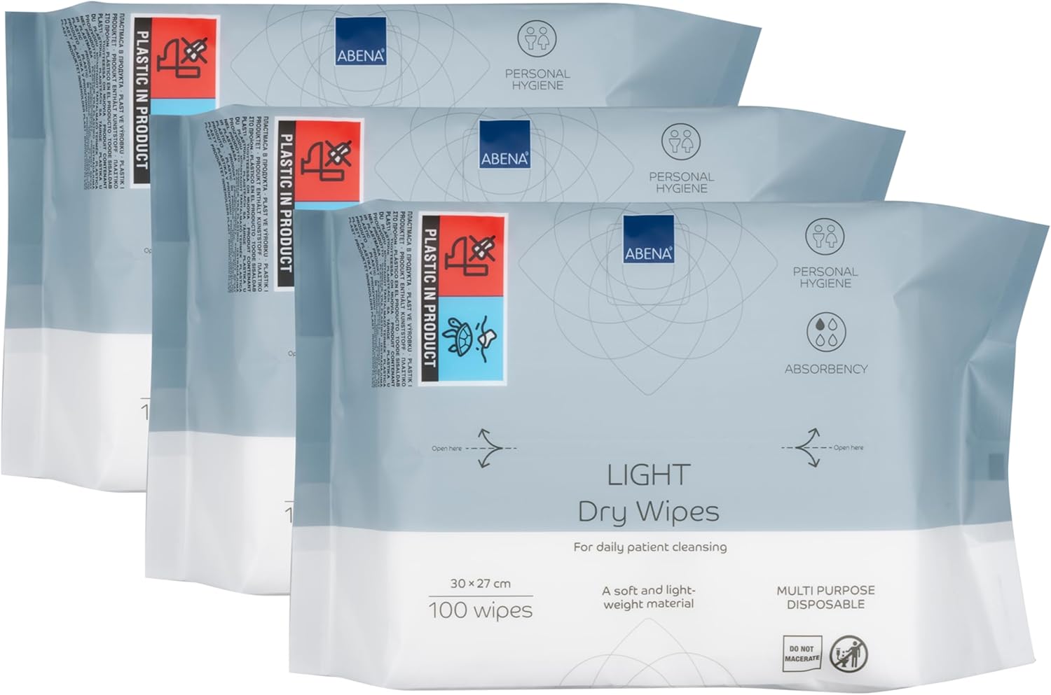 Thumbnail 3 de ABENA Light Dry Wipes 1200 wipes