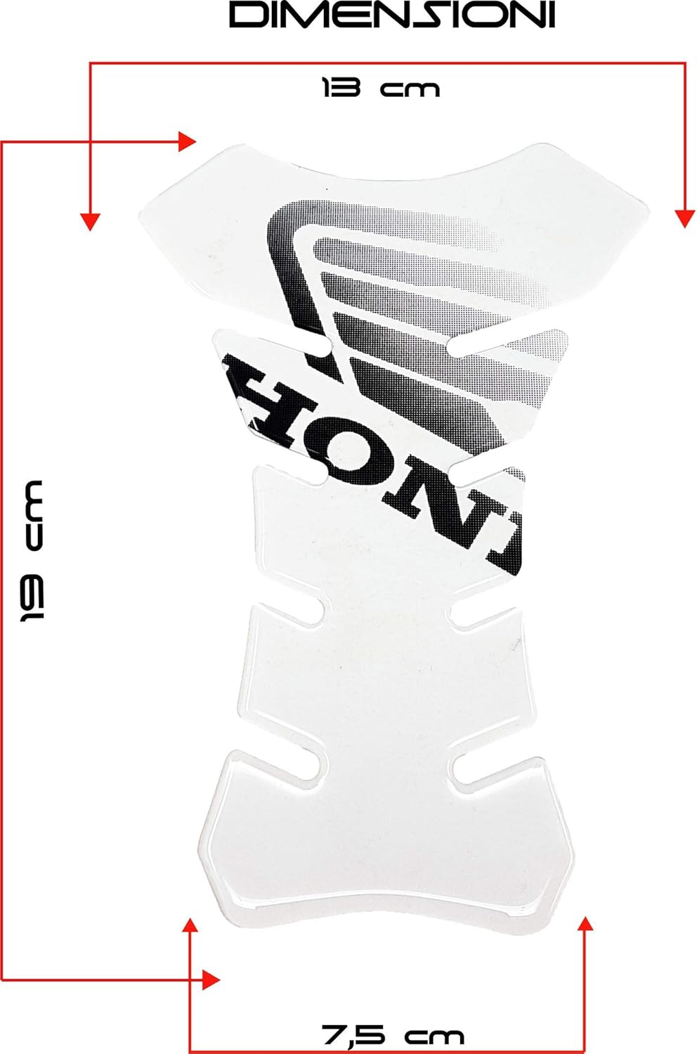 Detalle 2 de Protezione per Serbatoio Moto Honda 3D Trasparente – Quattroerre 18080