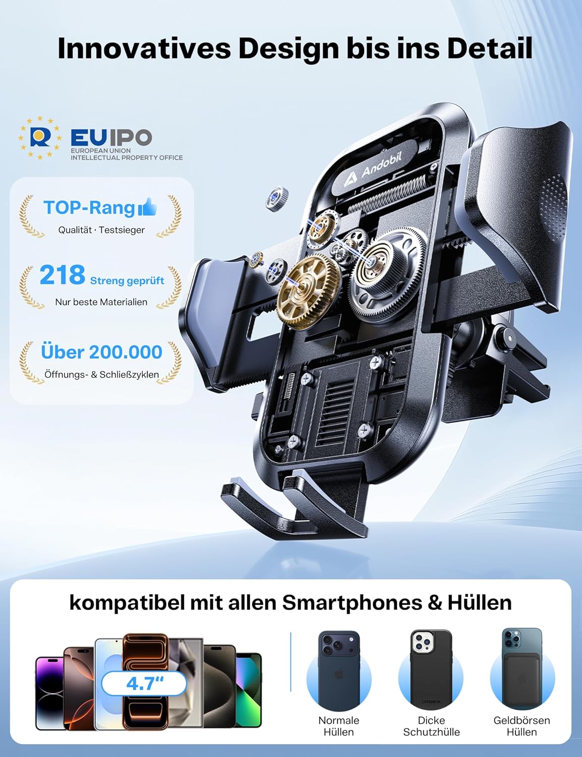 Thumbnail 4 de andobil Handyhalterung Auto 2026 3‑in‑1