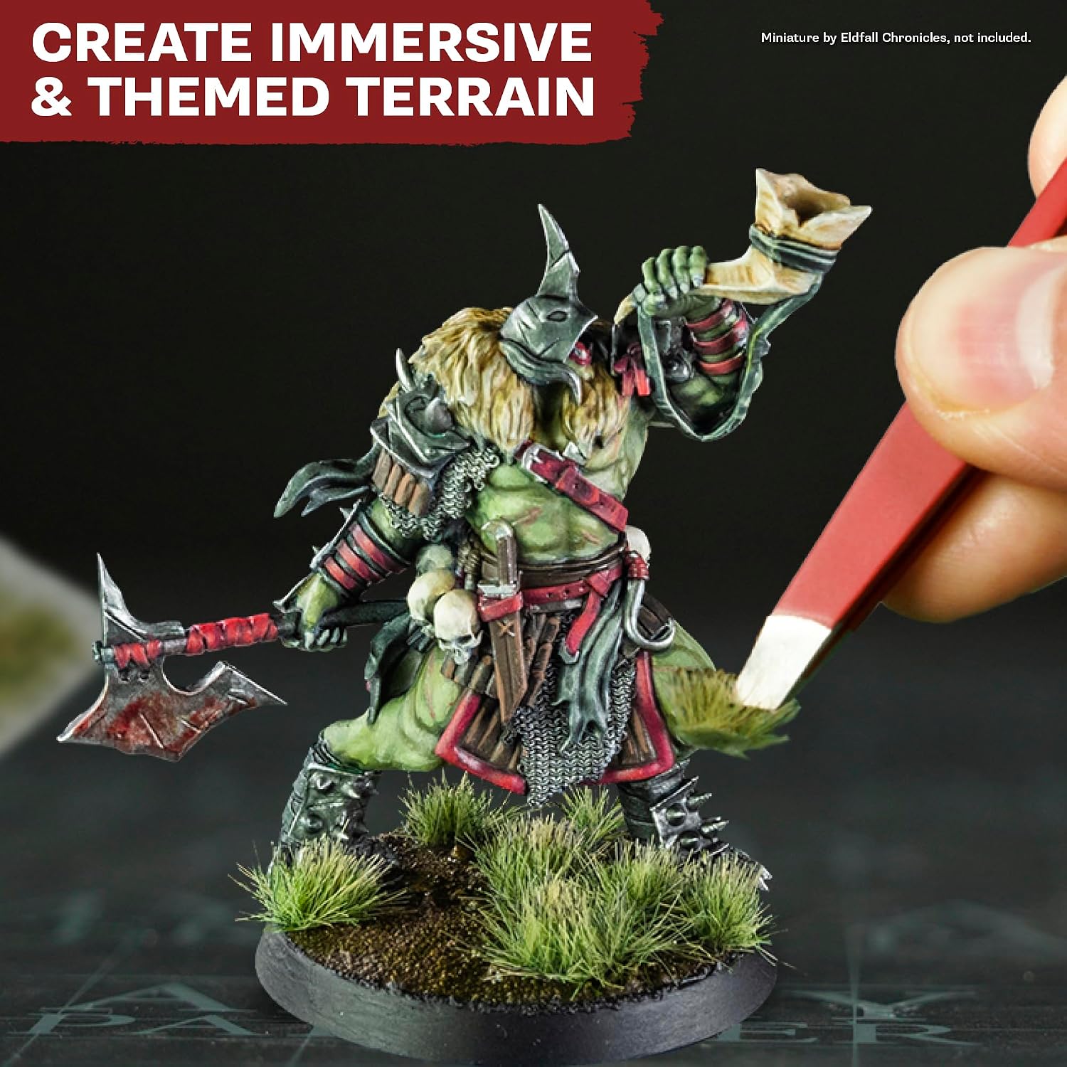 Detalle 2 de The Army Painter Battlefields ベースセット|コルク岩・砂・雪・草房・接着剤付き