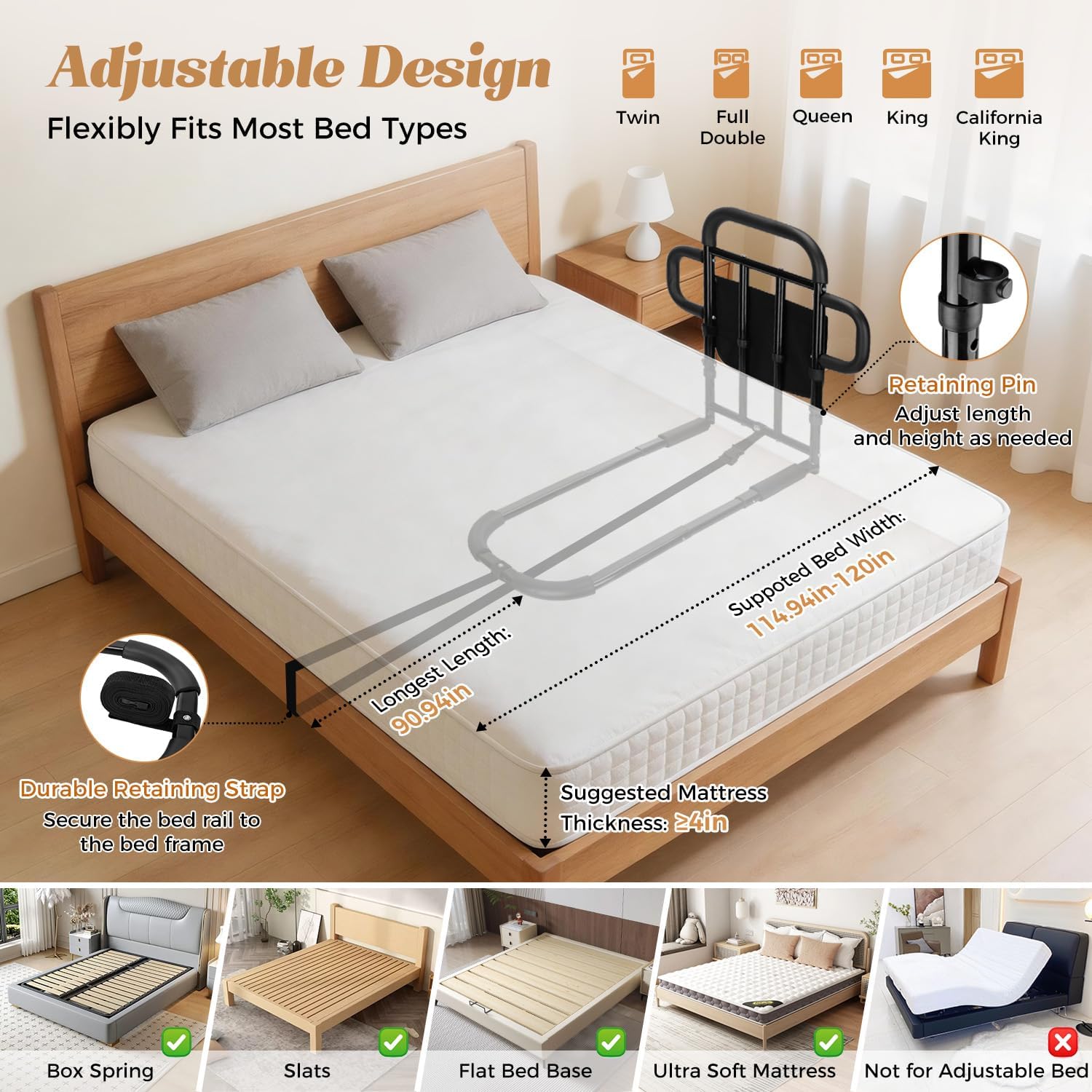 Thumbnail 4 de Bed Assist Rail with 400-Pound Capacity