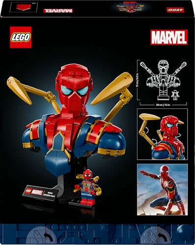Thumbnail 10 de LEGO Marvel Iron Spider-Man Bust 76326 – Display Model for Adults