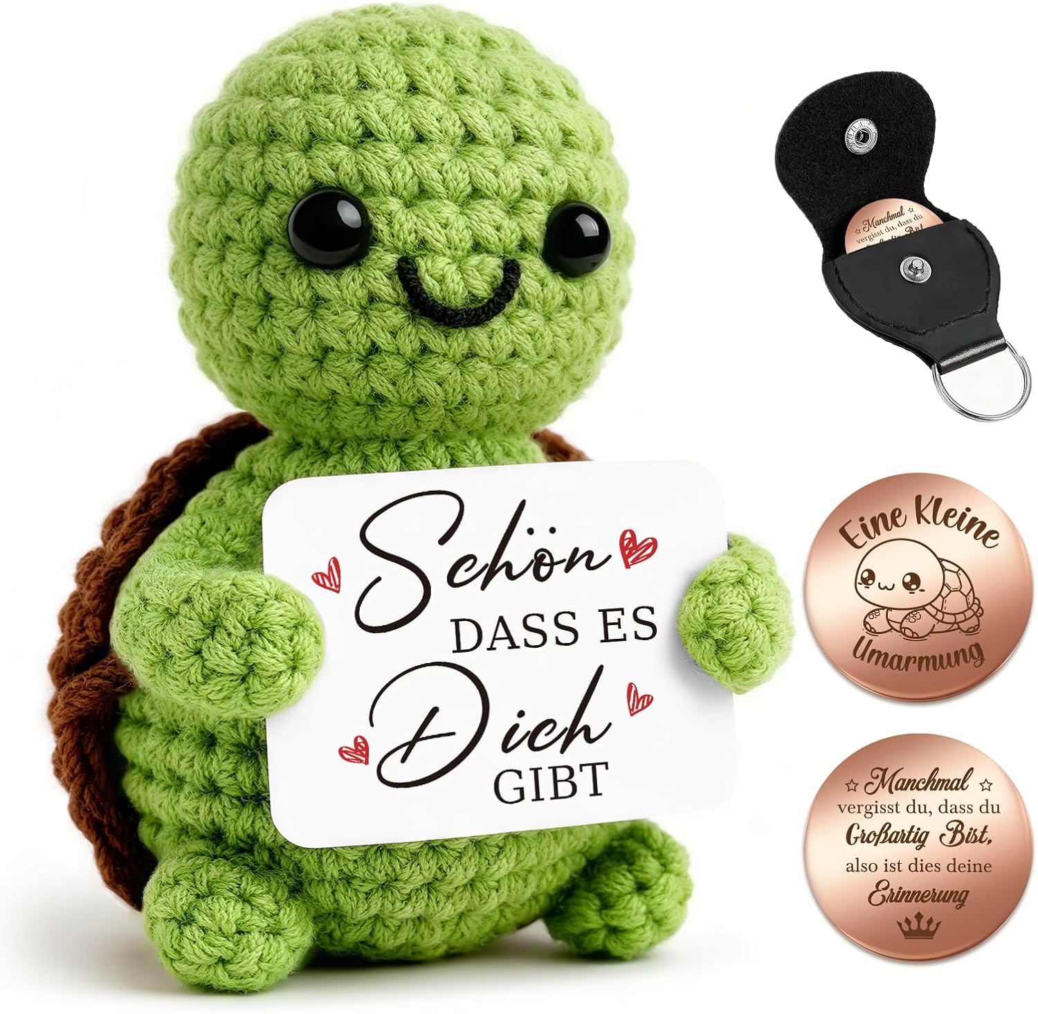 Detalle de Pocket Hug Schildkröte 5,5 cm Geschenk