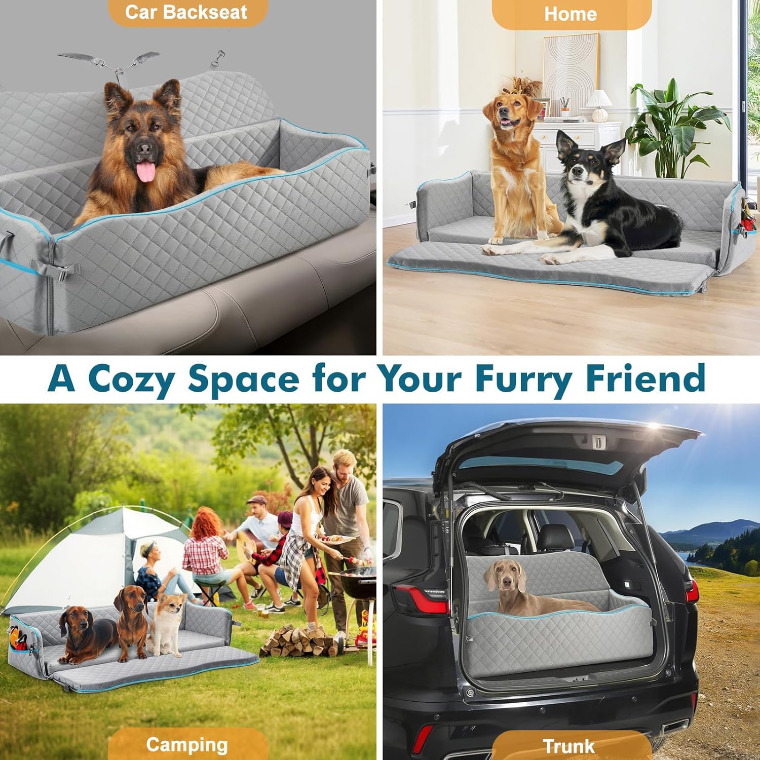 Thumbnail 6 de Tivray Large Dog Car Seat Bed