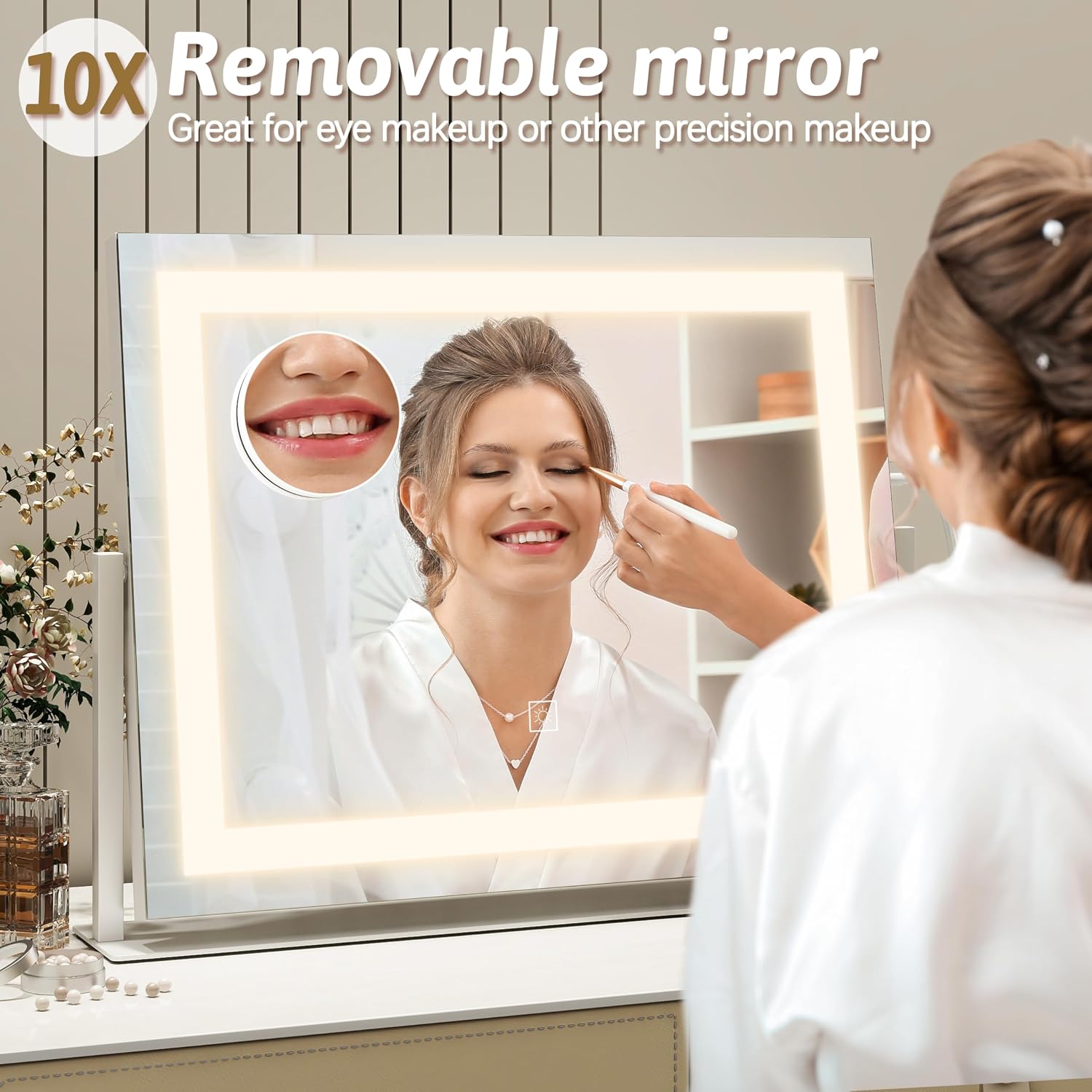 Thumbnail 5 de ROLOVE Vanity Mirror 22x18 with Lights