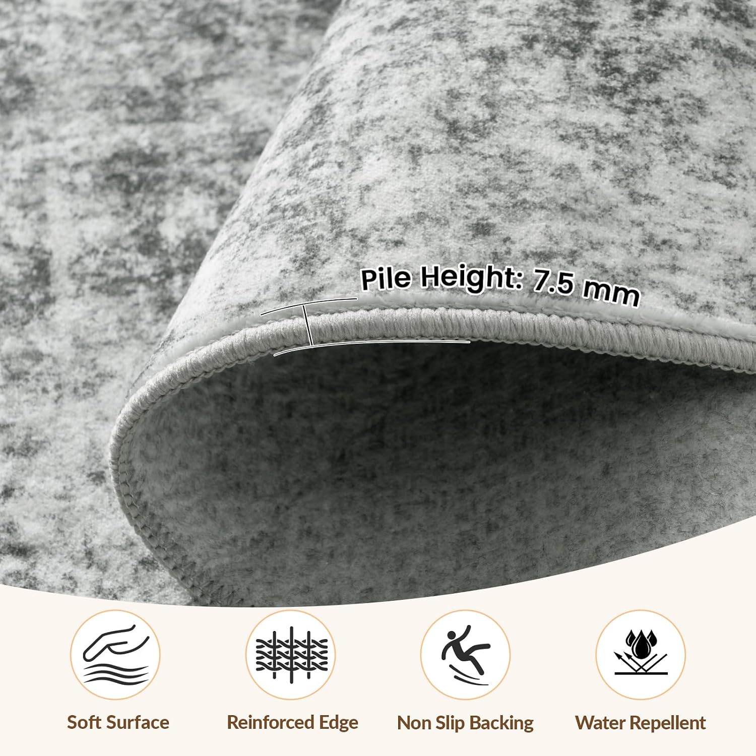 Detalle 2 de INOVADAY 240x300 cm washable rug