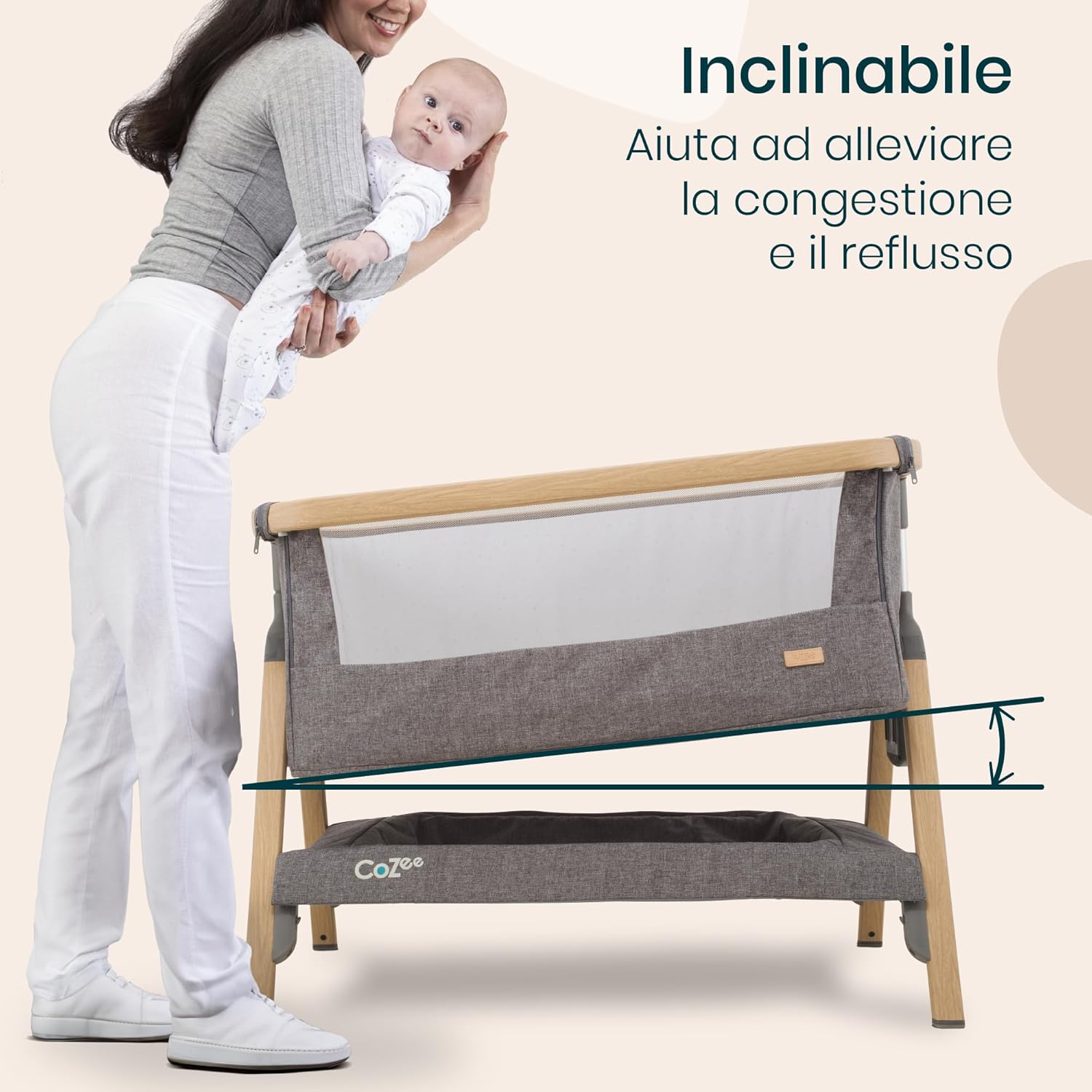 Thumbnail 3 de Tutti Bambini CoZee® 2-in-1 Culla Neonato e Culla Co-sleeping: sicurezza, versatilità e design per 0–6 mesi