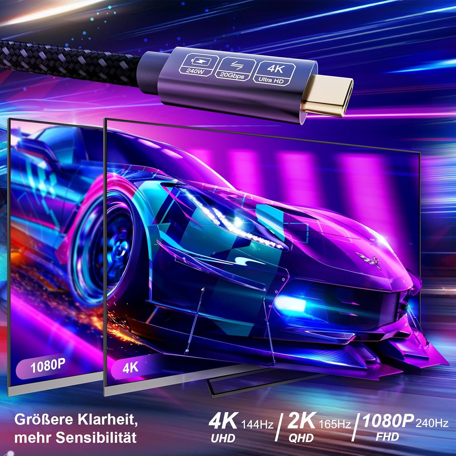 Thumbnail 4 de EUDOBEL USB-C Kabel 2 m 240 W